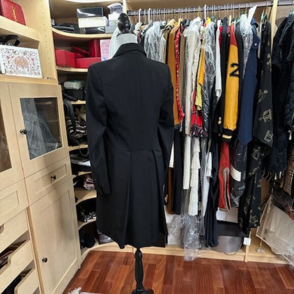 Burberry Size 4 Black Wool Coat - Picture 3 of 8